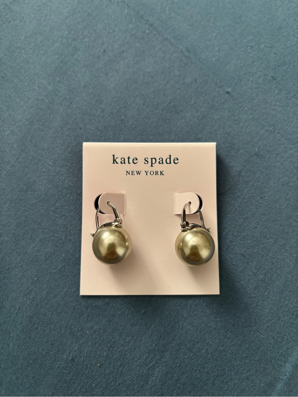 kate spade gold Pearl Lever-Back Earrings for Kids